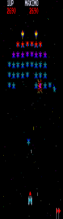 Play Galaxian (Recreativos Franco S.A. Spanish bootleg) Now -  :xxx - :yyy Game Screenshot