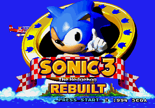 Spiele jetzt Sonic 3 Rebuilt