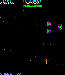 Play Moon Cresta (Nichibutsu USA, unencrypted) Now -  :xxx - :yyy Game Screenshot