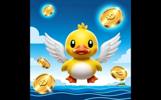 Une canard qui ramasse des pièces - Free Jeux pour Animal Game