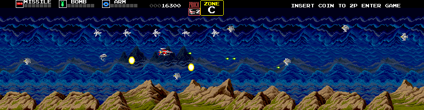 Play Darius (Japan old version) Now -  :xxx - :yyy Game Screenshot
