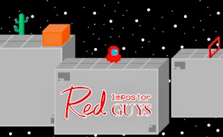 Red Impostor Guys - Free skill Game Like Alice And The Lost Candy