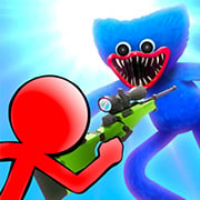 العب Stickman ضد Huggy Wuggy الآن - Shooting لقطة شاشة لعبة :xxx - :yyy
