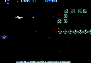Play Gradius II - GOFER no Yabou (Japan Old ver.) Now -  :xxx - :yyy Game Screenshot