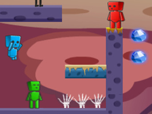 Feuer und Wasser in Zombies World 2 - Free Spiele für Adventure Game