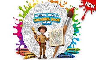 Realistic Animals Coloring Book for Kids - Free coloring Game Like Coloriage Magique