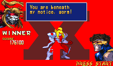 지금 X-Men: 원자의 자식들 (USA 950105) 플레이 - Arcade :xxx - :yyy 게임 스크린샷
