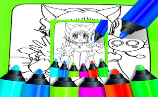 Anime Coloring Pages For Kids - Free kids Game Like Pet&Pics Meowconnect