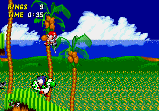 Jouez à Yoshi dans Sonic 2 maintenant -  Capture d'écran de :xxx - Jeu :yyy