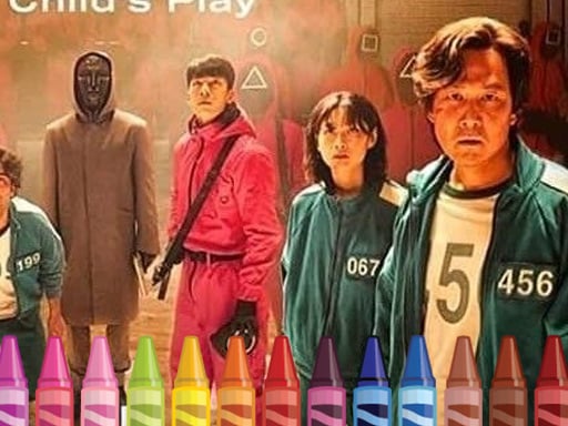 스퀘이드 게임 컬러링 - Free 상위 무료 온라인 게임Squid Game