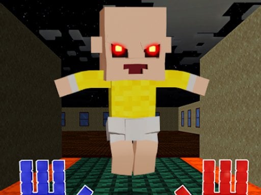 노란색 크래프트 모드의 아기 - Free 게임 대상Arcade Game