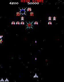 Play Galaga 3 (GP3 rev. D) Now -  :xxx - :yyy Game Screenshot