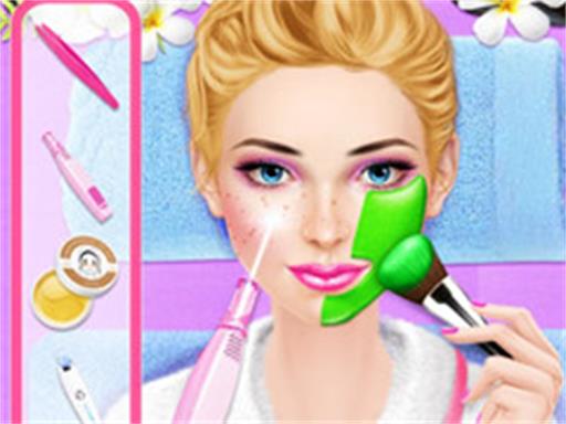 Juego de día de spa de chica de moda