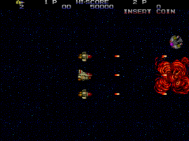 Spiele jetzt Zero Wing (2P-Set, Williams Electronics) - Arcade :xxx – :yyy Spiel-Screenshot