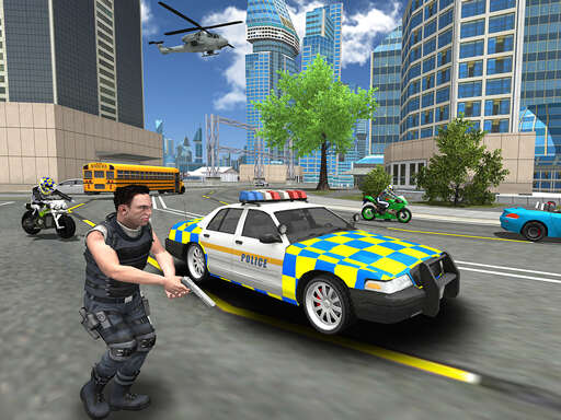 Simulador de coche de policía de ciudad Misiones - Free Juegos para Simulation Game