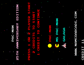 Play Pac-Man - 25th Anniversary Edition (Rev 2.00) Now -  :xxx - :yyy Game Screenshot