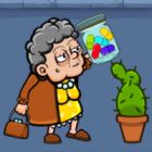 granny pills defend cactuses gameplay screenshot