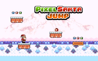 Pixel Santa Jump - Free christmas Game Like Questão Inverno Santa