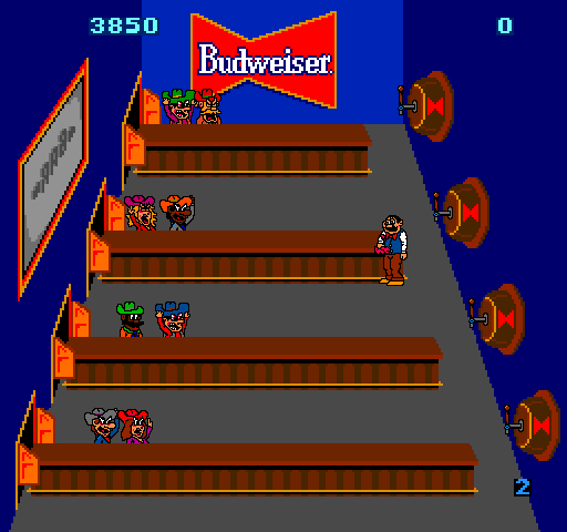 Jouez à Tapper (Budweiser, 27/01/84) maintenant -  Capture d'écran de :xxx - Jeu :yyy