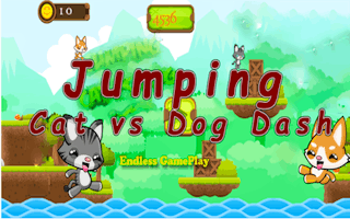 Jumping Cat vs Dog Dash - Free jumping Game Like Just Jump 아케이드