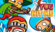 Play You Hit Me! Online Free - stickman Game Screenshot