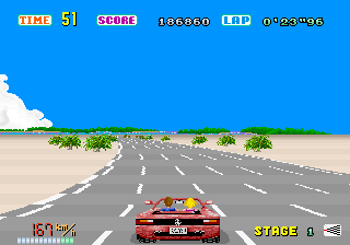 Play Out Run (sitdown/upright, Rev B) Now -  :xxx - :yyy Game Screenshot