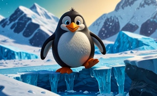 Desafío Carrera Monedas en la Pista Patinaje Pingüinos - Free Juegos para Hyper-casual Game