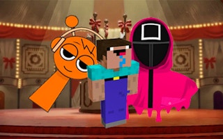 Nextbots dans le Squid Game Sprunki Minecraft - Free Jeux pour Shooter Game
