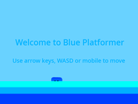 Play Blue Platformer Now -  :xxx - :yyy Game Screenshot