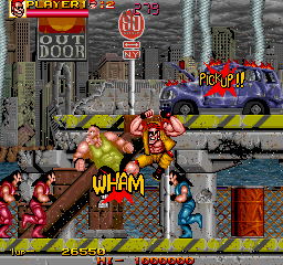 Play Crude Buster (World FX version) Now -  :xxx - :yyy Game Screenshot