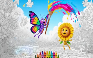 Butterflies and Flowers Coloring Book for Kids - Similar Game