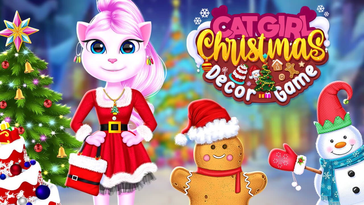  Play Cat Girl: Christmas Decor Game Now