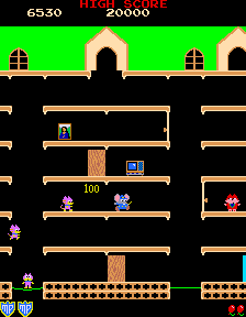 Play Mappy (US) Now -  :xxx - :yyy Game Screenshot