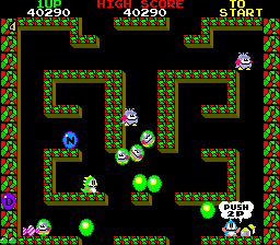 Spiele jetzt Bubble Bobble (USA mit Modusauswahl) - Arcade :xxx – :yyy Spiel-Screenshot