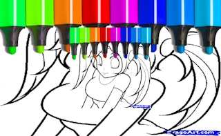 Cute Anime Face Girls Coloring Pages - Free kids Game Like Police