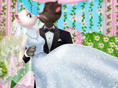 حلم زفاف أنجليا وتوم! - Free ألعاب لـ Dress-up Game