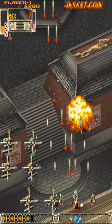 Play DoDonPachi Dai-Ou-Jou Black Label (V100 (2002.10.07 Black Ver), Japan) Now -  :xxx - :yyy Game Screenshot