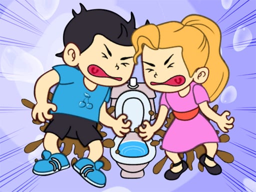 Carrera de Urgencia al baño: Puzzle de Dibujo