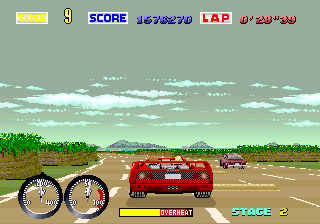 Play Turbo Out Run (Japan, Out Run upgrade, FD1094 317-0117 decrypted) Now -  :xxx - :yyy Game Screenshot