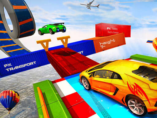 Himmelstreppe Auto Mega-Stunts Großer Sprung - Free Spiele für Racing Game