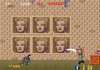Play Shinobi (set 4, System 16B, MC-8123B 317-0054) Now -  :xxx - :yyy Game Screenshot