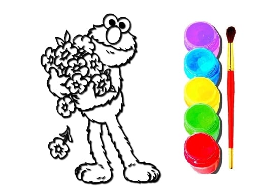 Elmo Coloring Book Games
