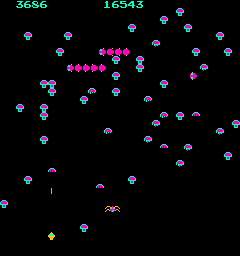 Play Centipede (revision 4) Now -  :xxx - :yyy Game Screenshot