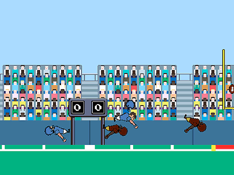Play Touchdown Now - 2 Player :xxx - :yyy Game Screenshot