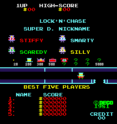 Play Lock'n'Chase (DECO Cassette) (US) Now -  :xxx - :yyy Game Screenshot
