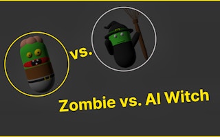 Zombie vs. AI Witch - Free zombie Game Like Зombie Автодефensa