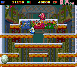 Play Snow Bros. - Nick & Tom (set 1) Now -  :xxx - :yyy Game Screenshot