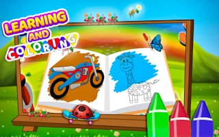 Learning and Coloring For Kids - Free kids Game Like Cute Anime Face Girls Coloring Pages