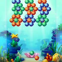 Aqua Bubble Shooter gameplay screenshot