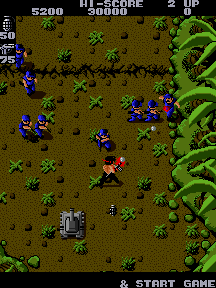 Spiele jetzt Rambo 3 (Ikari-Bootleg, Joystick-Hack) - Arcade :xxx – :yyy Spiel-Screenshot